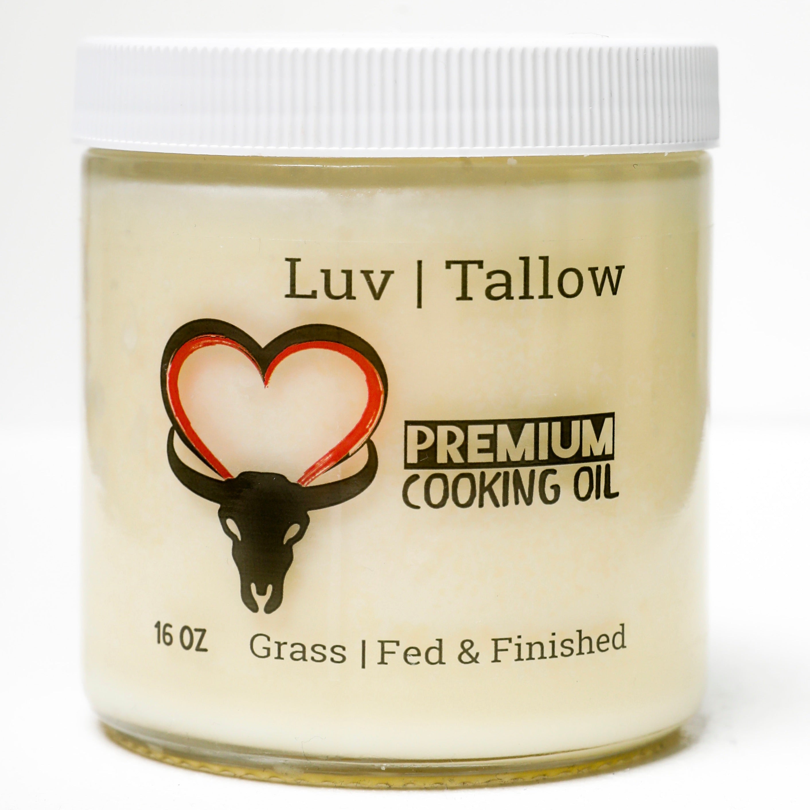 LuvTallow 100% Suet Grass-Fed Cooking Tallow 16oz