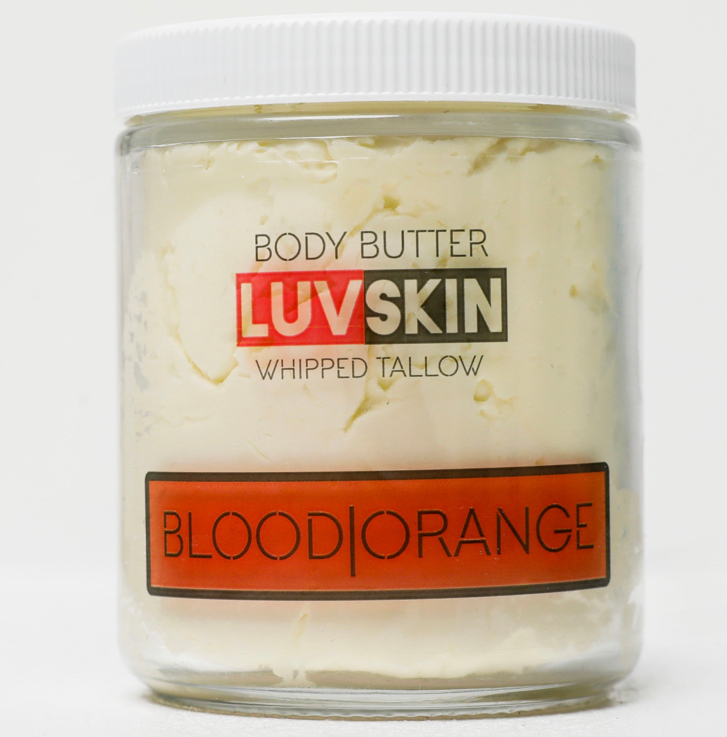 LuvSkin Blood Orange Whipped Tallow Cream Grass Fed 8oz